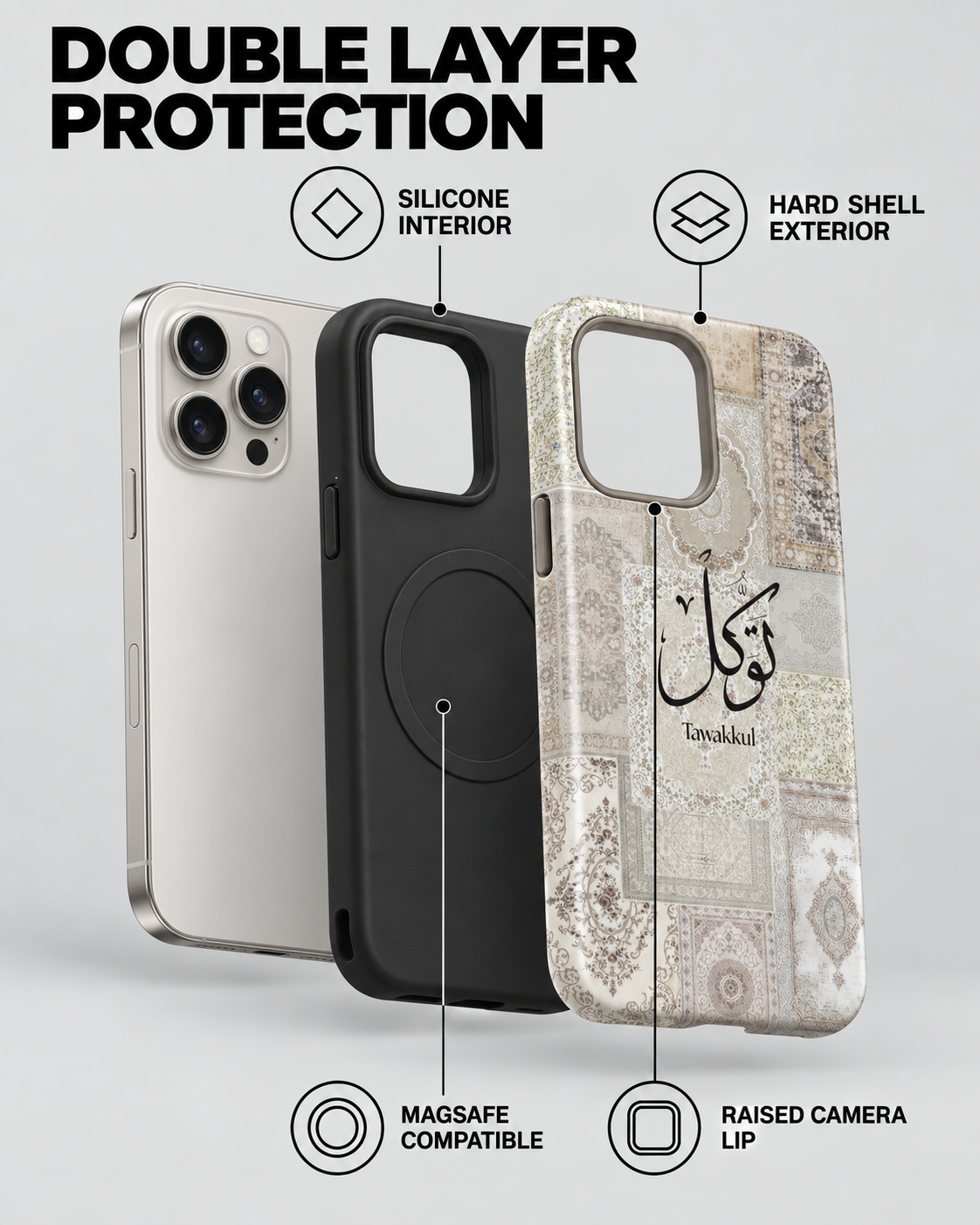 Trust in Allah White Phone Case