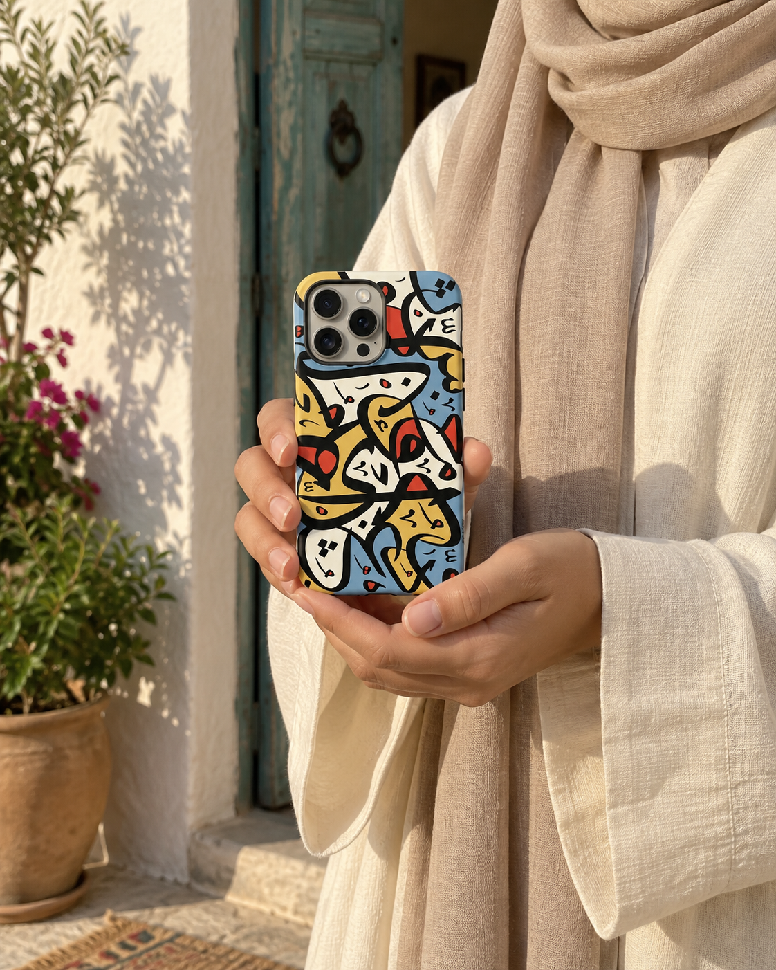 Colorful Arabic Calligraphy Phone Case