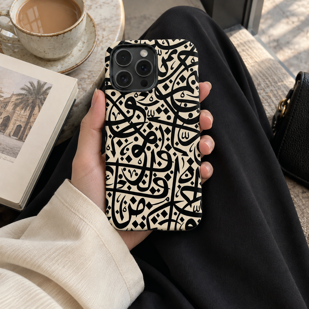 Ivory Arabic Calligraphy Phone Case