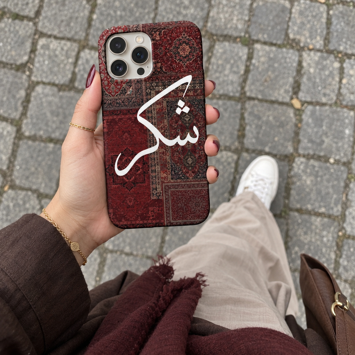 Gratitude Red Phone Case