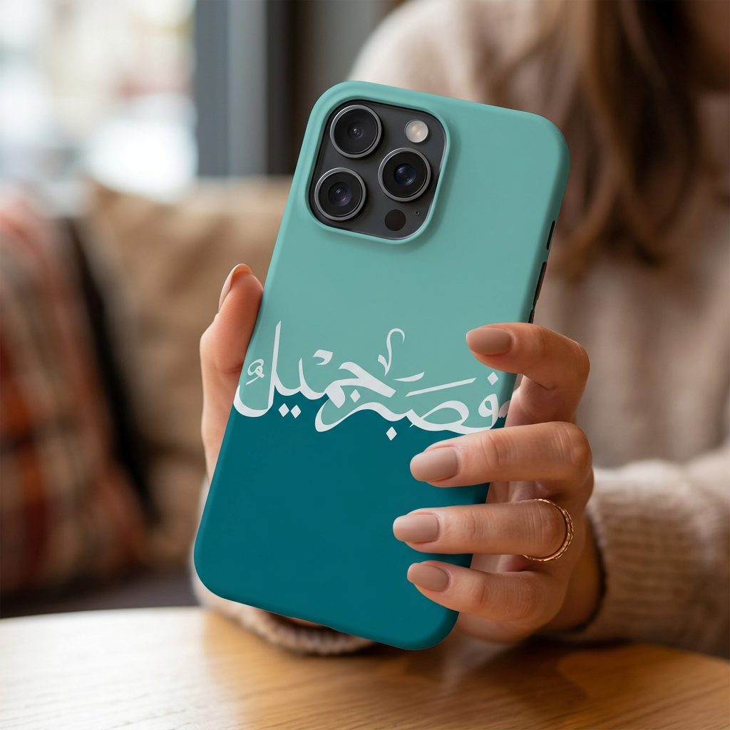 Sabr Jameel Teal Phone Case