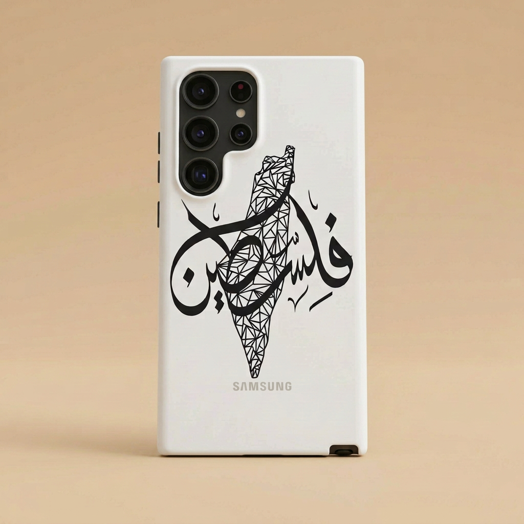 Palestine Calligraphy White Phone Case