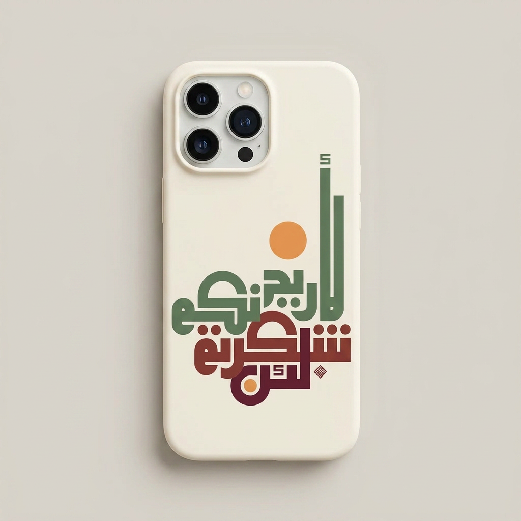Gratitude Arabic Calligraphy Phone Case