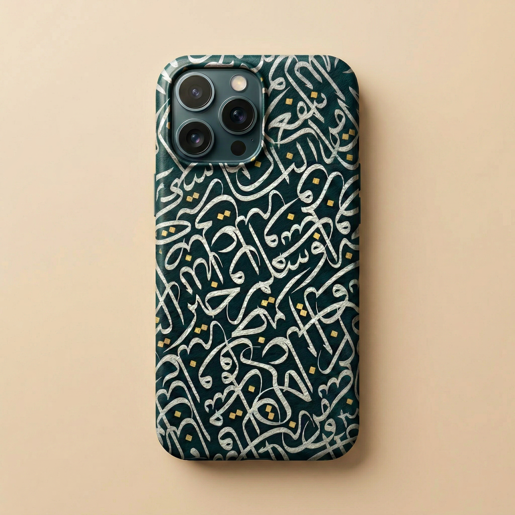 Green Arabic Calligraphy Phone Case