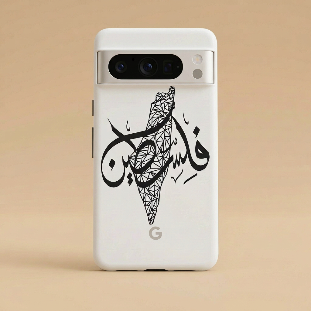 Palestine Calligraphy White Phone Case
