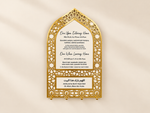 Arched Calligraphy Wall Key Holder
