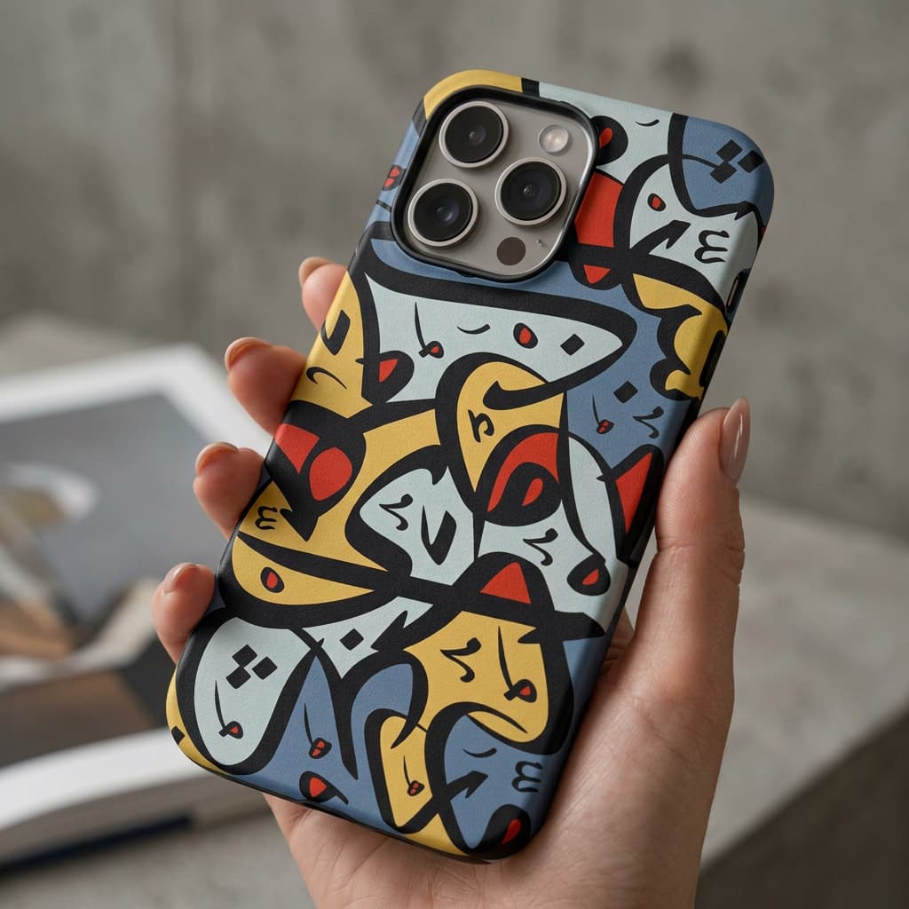 Colorful Arabic Calligraphy Phone Case