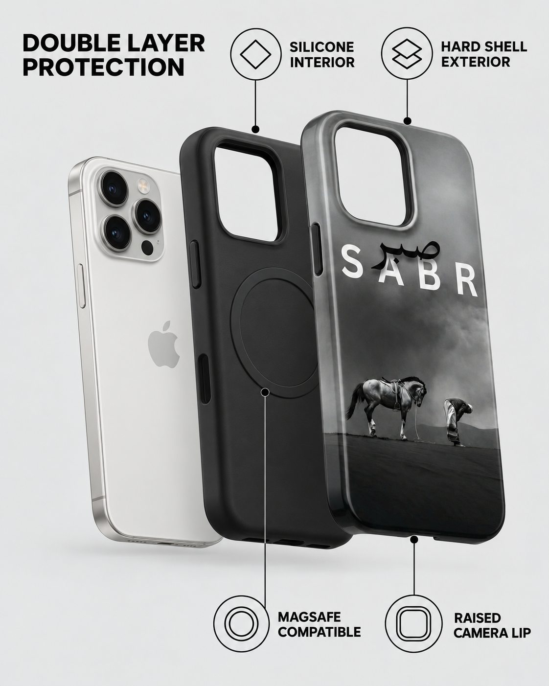 Sabr Monochrome Phone Case